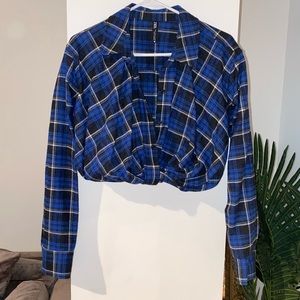 ZARA long sleeve crop top!